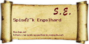Spisák Engelhard névjegykártya